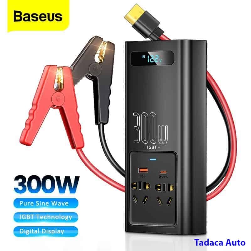 Bộ Chuyển Nguồn 12V Sang 220V Baseus 300W Chính Hãng